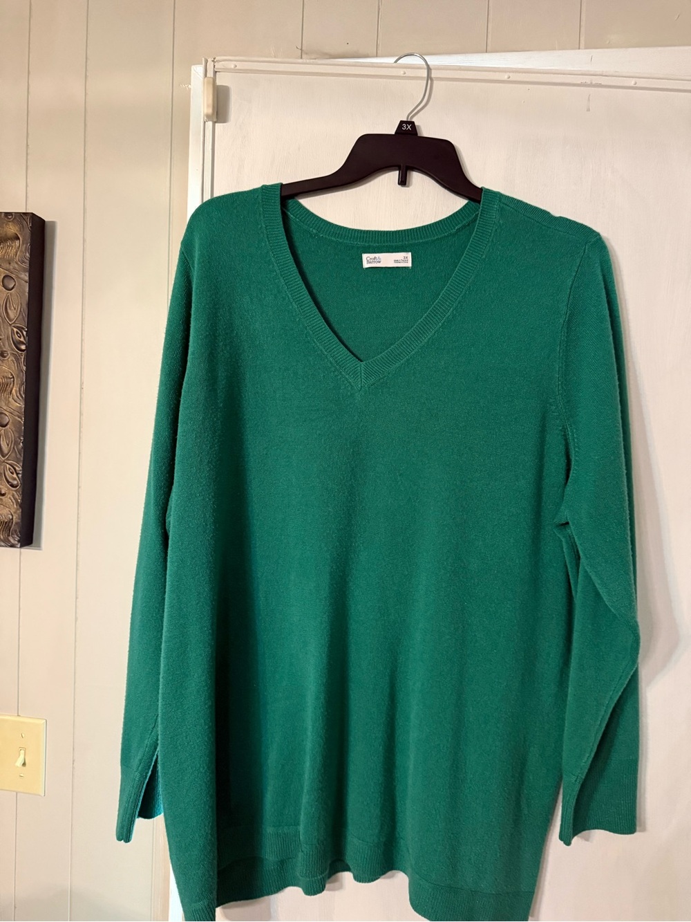 croft & barrow Emerald Green V-Neck Women's Sweater